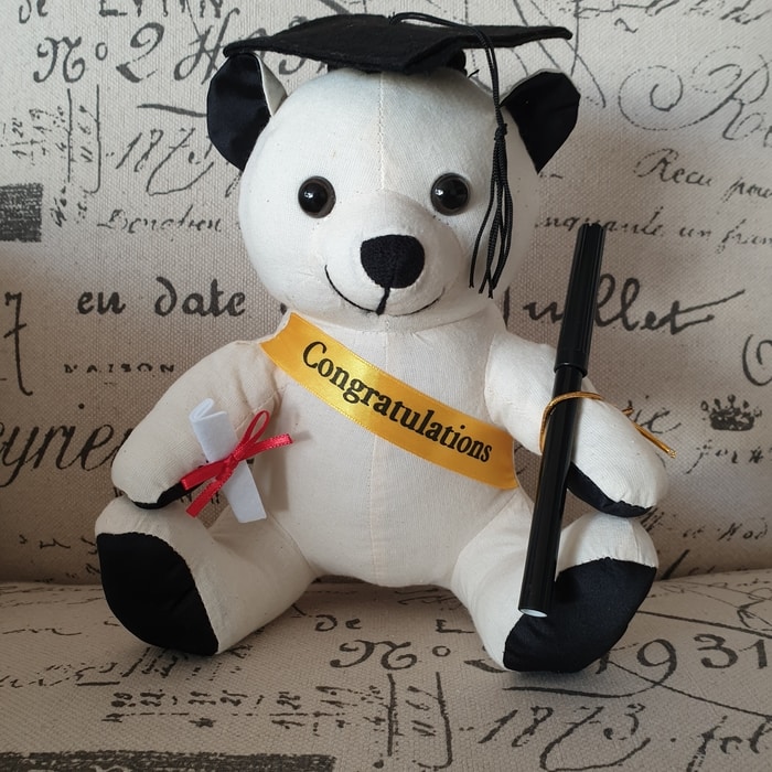 25cm Graduation Signature Bear 'Amelia' - Click for Bulk Discounts - LOW STOCK